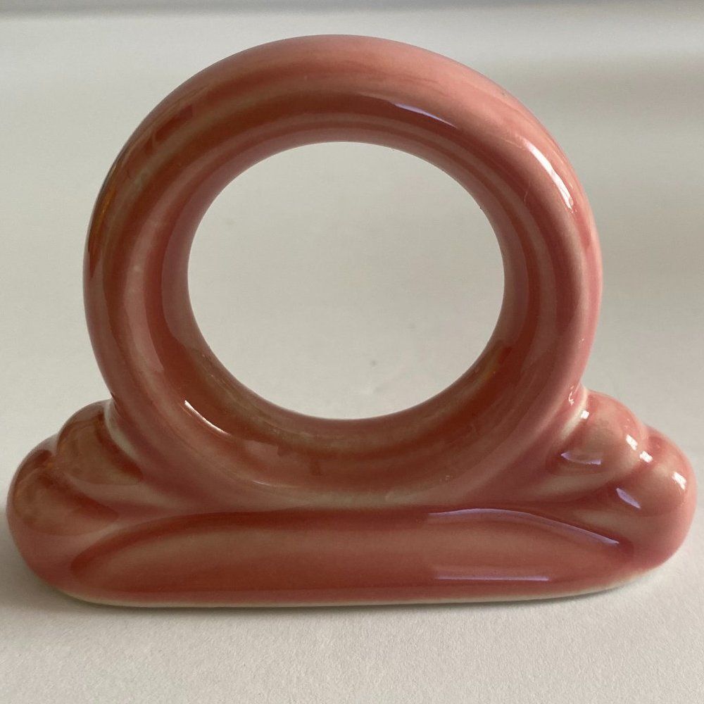 Fiestaware Retired Color Rose Discontinued Napkin Ring